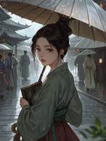 海棠經雨